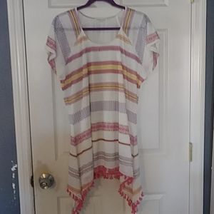 Boho style short sleeve tunic